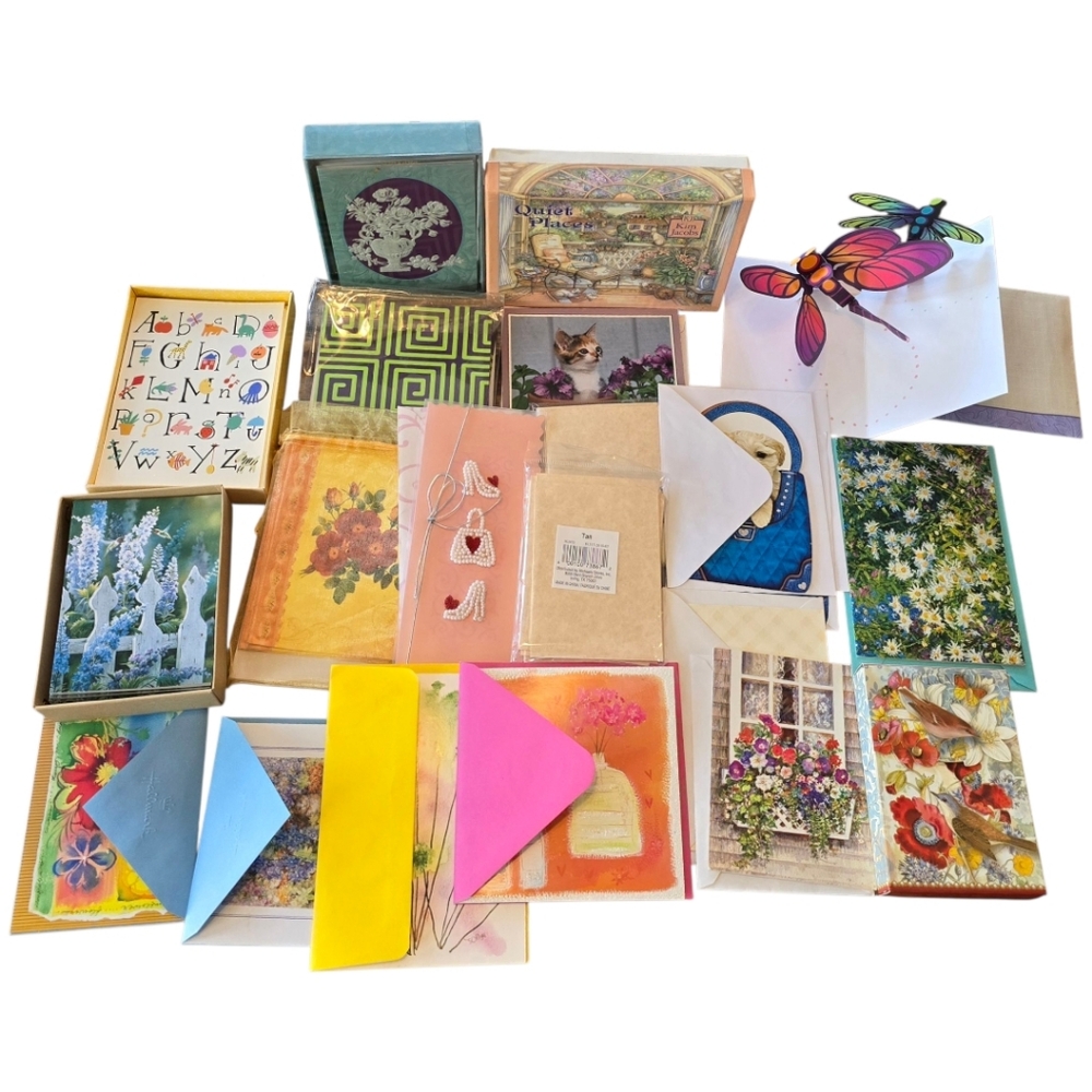 Assorted Blank inside cards Over 60 to choose from - Picture 1 of 5